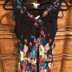 Beautifully detailed floral top